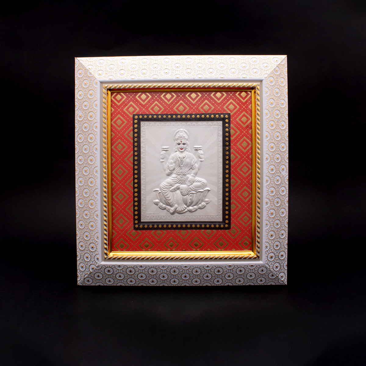 Prosperity Glow Silver Lakshmi Frame