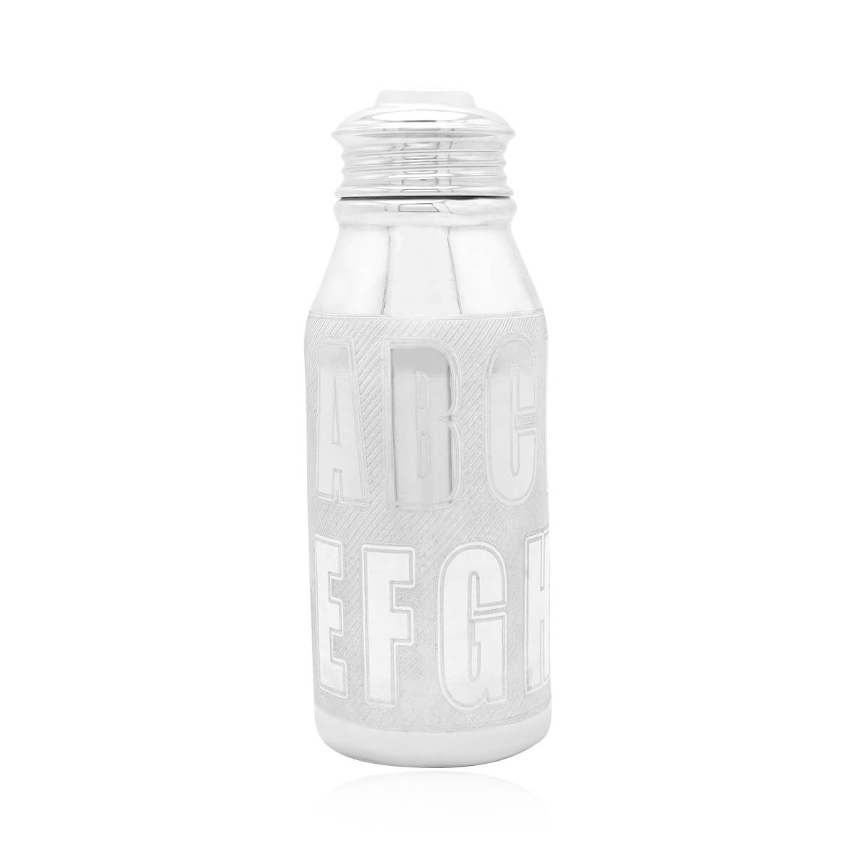 Cheerful Micky Mouse Silver Bottle
