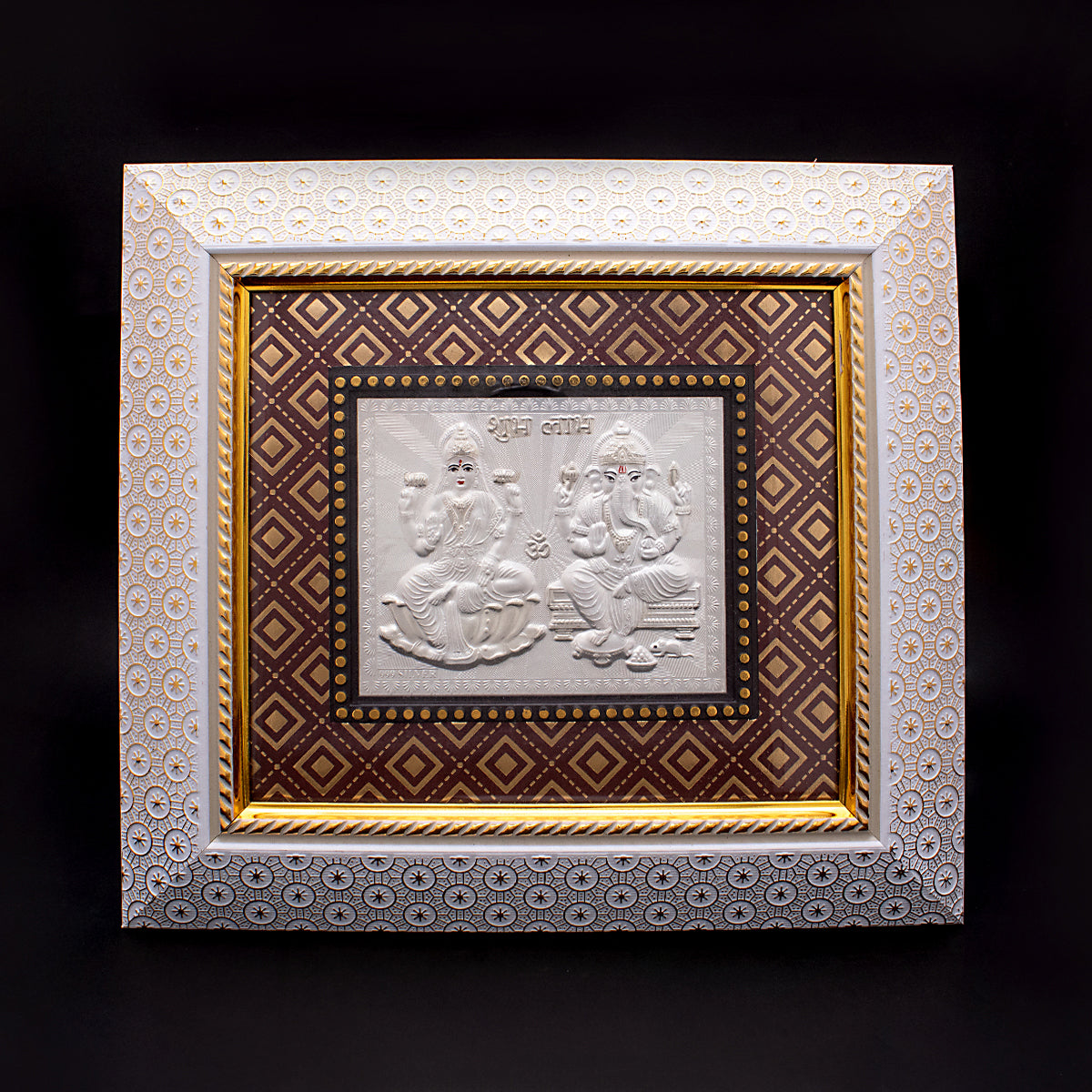 Lakshmi Ganesh Silver Photo Frame