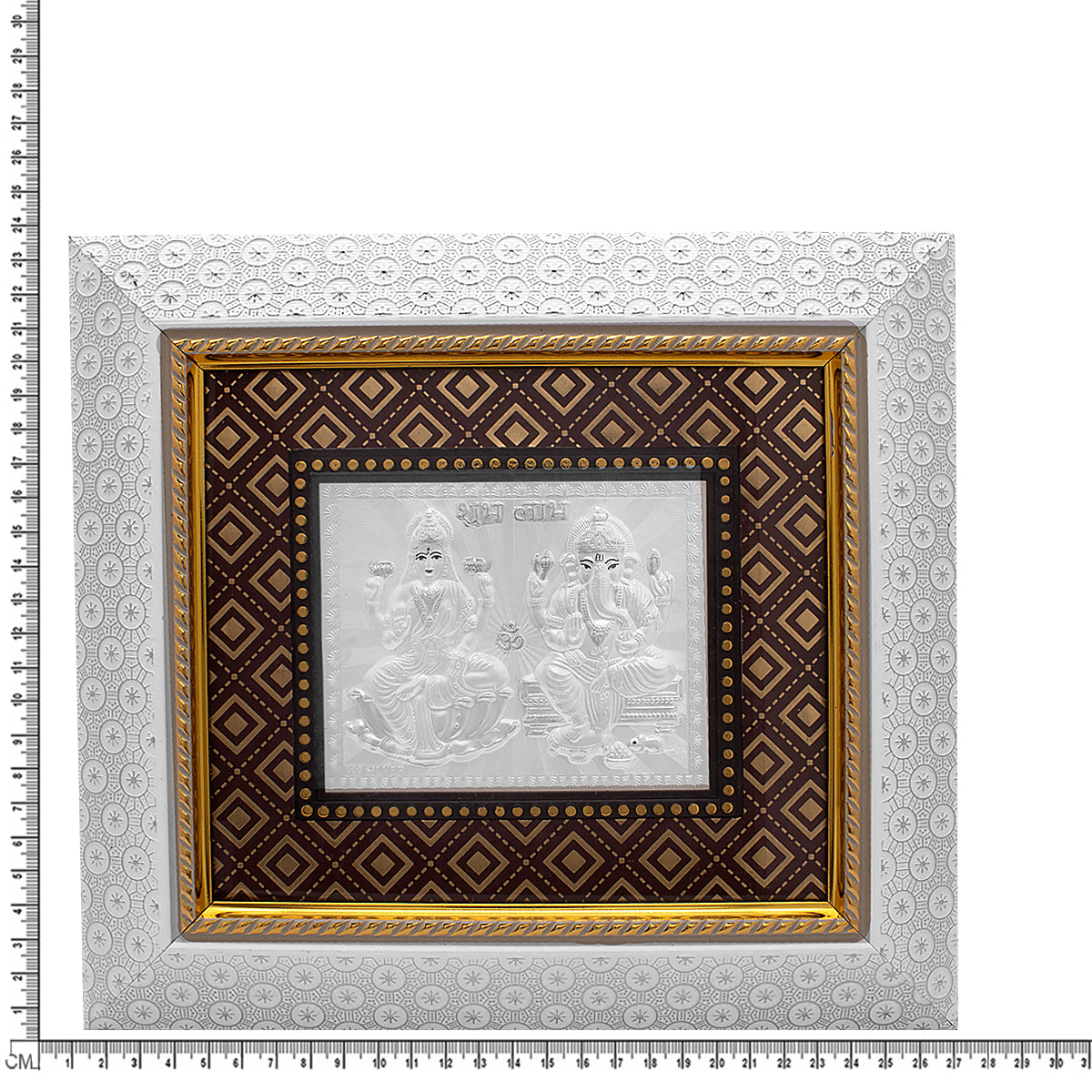 Lakshmi Ganesh Silver Photo Frame