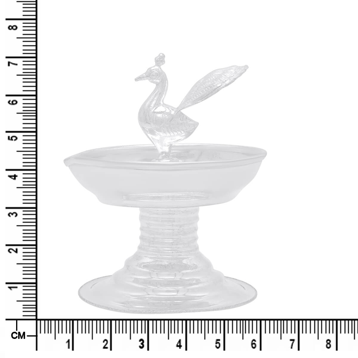 Enchanting Peacock Motif Silver Diva