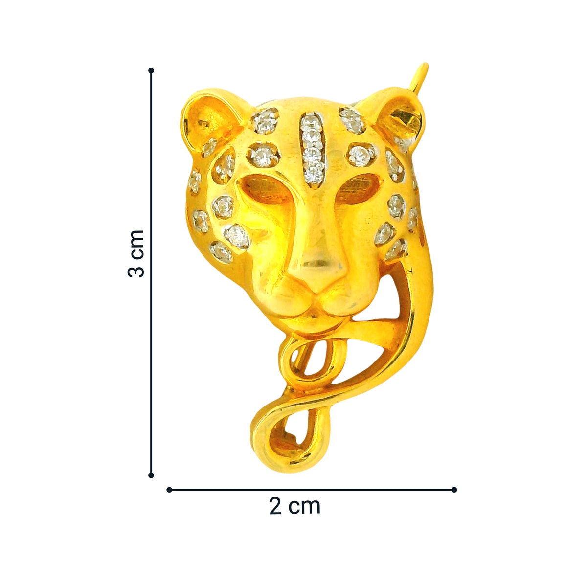 Mens Gold Tie Pin