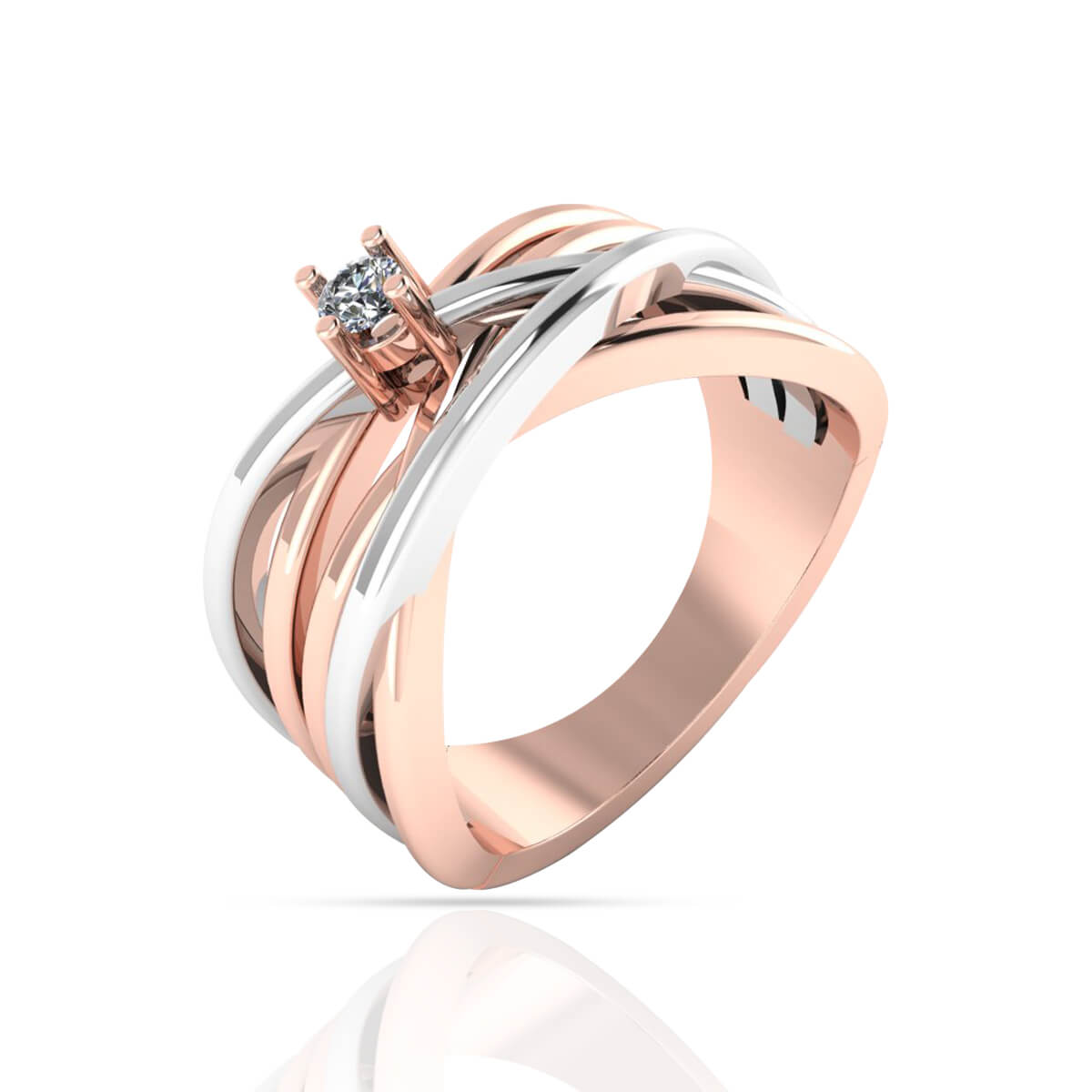 Contemporary Shine Solitaire Women Ring