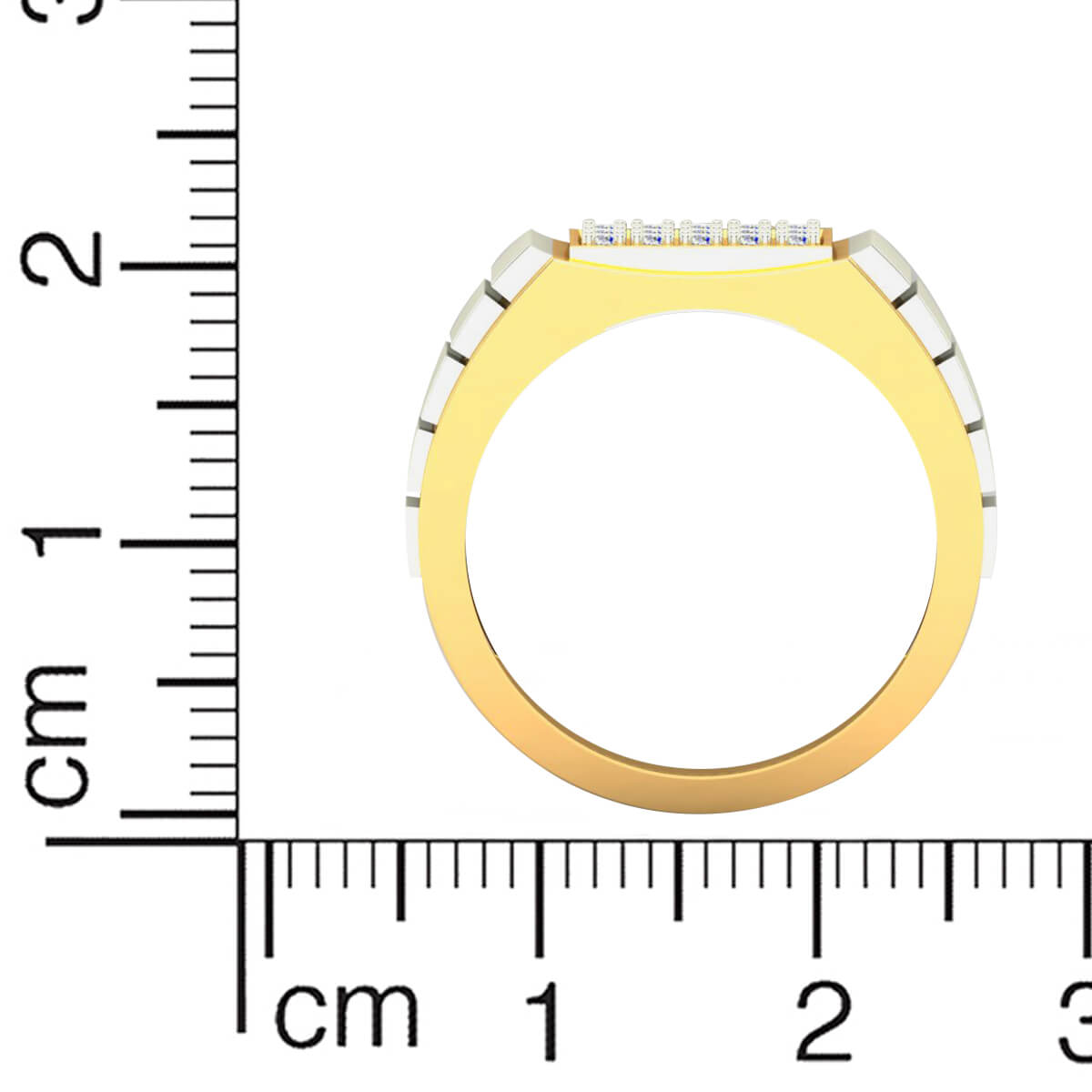 Dashing Radiance Men Diamond Ring 18K