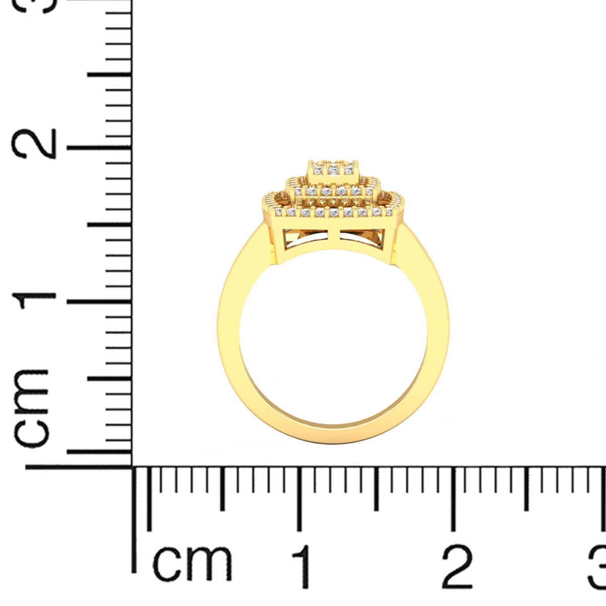 Bold Square Shine Ring for Women