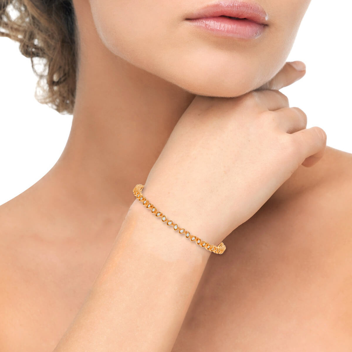 Minimalist Glow Diamond Bangle