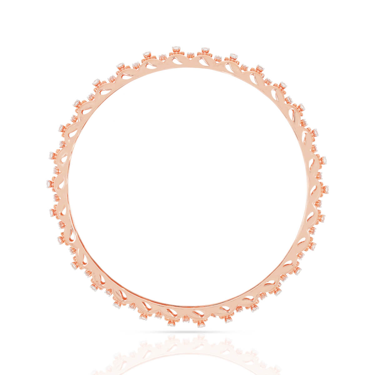 Rosy Shine Diamond Bangle