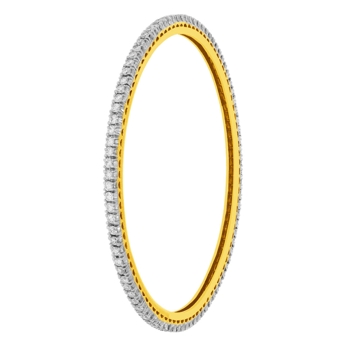 Sleek Shimmer Diamond Bangle