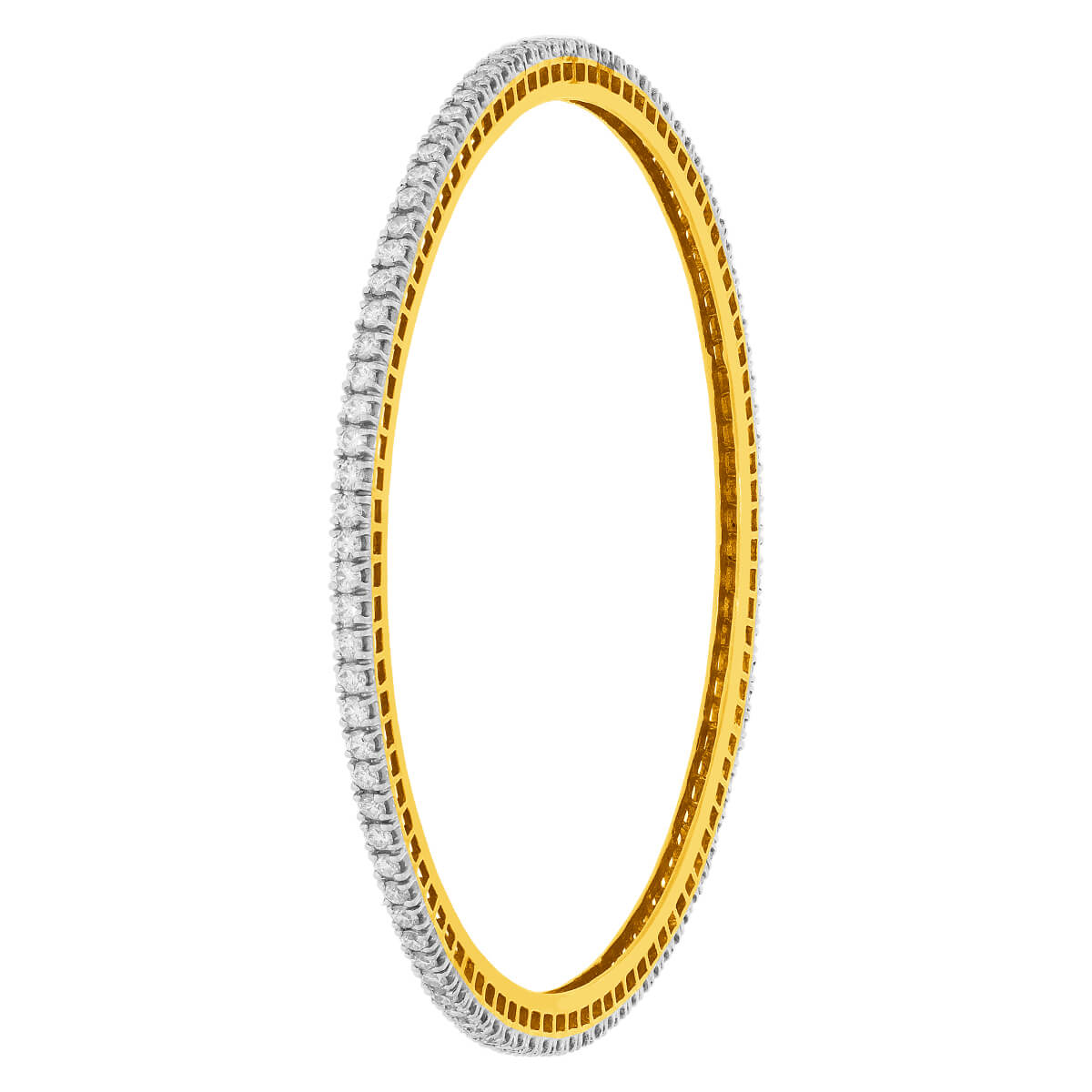 Slender Shimmer Diamond Bangle