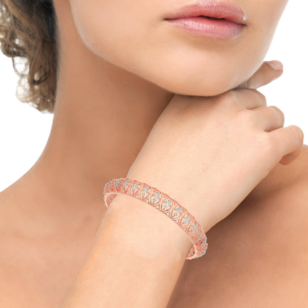 Graceful Dazzle Diamond Bangle