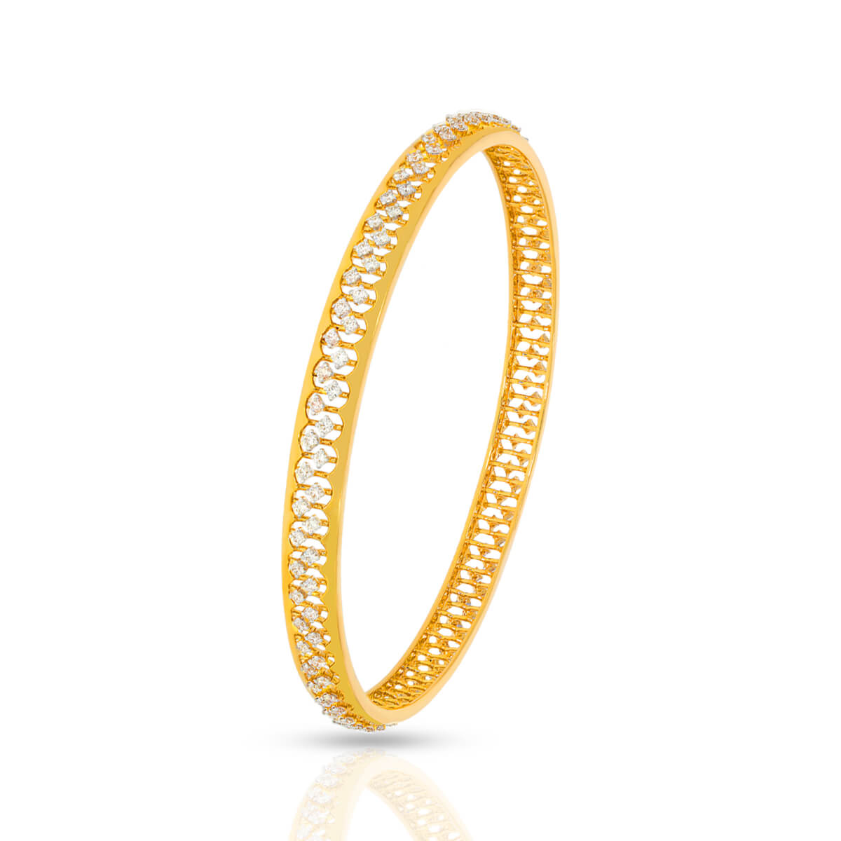 Minimal Glow Diamond Bangle