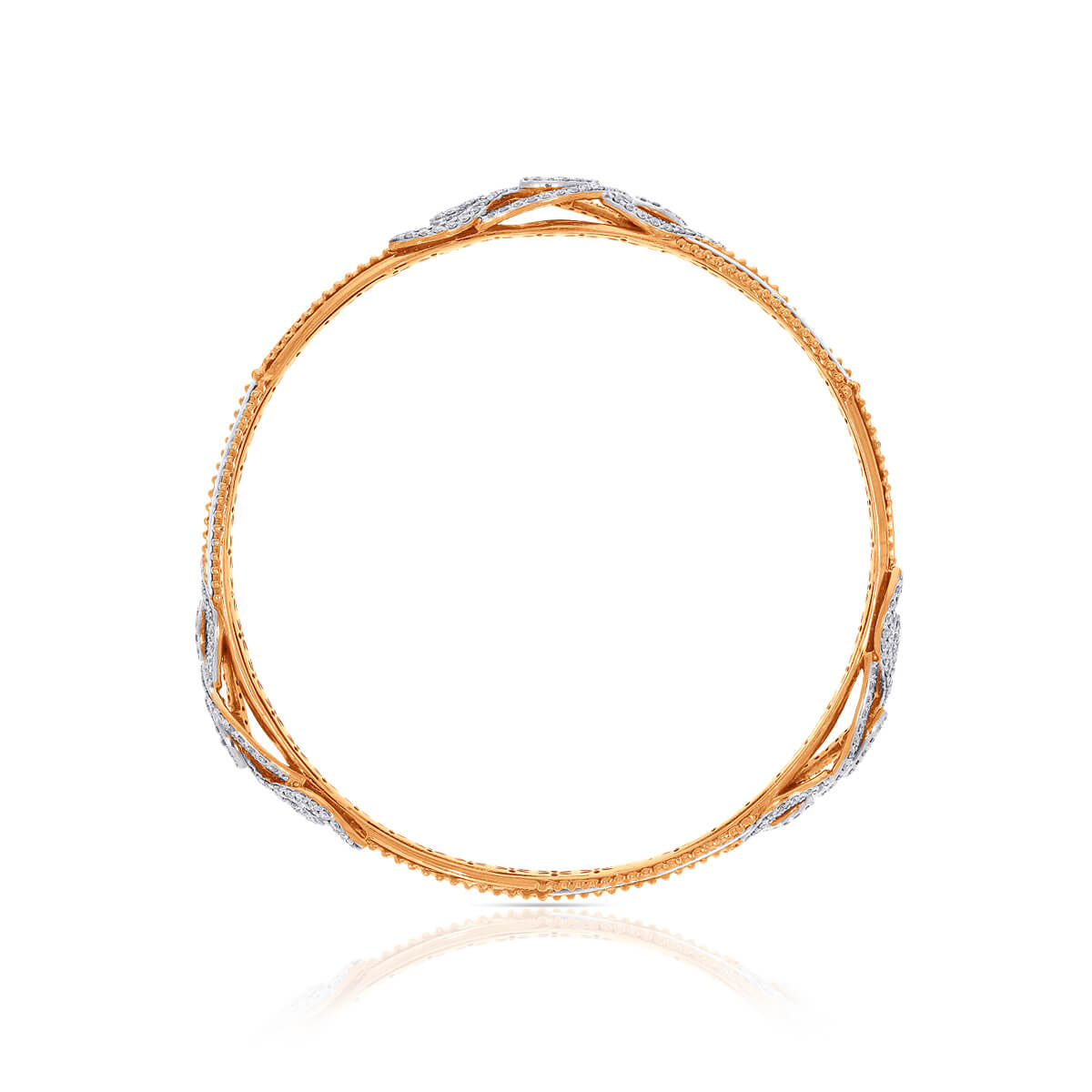 Foliage Shine Diamond Bangle