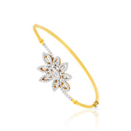 Shimmering Flower Diamond Kada
