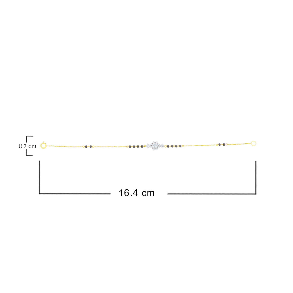 Sleek Radiance Mangalsutra Bracelet