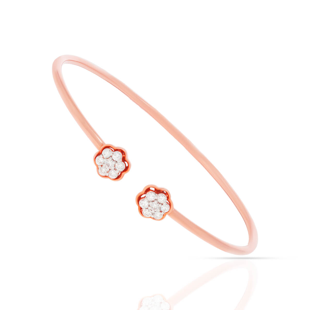 Luxe Floral Shine Diamond Kada