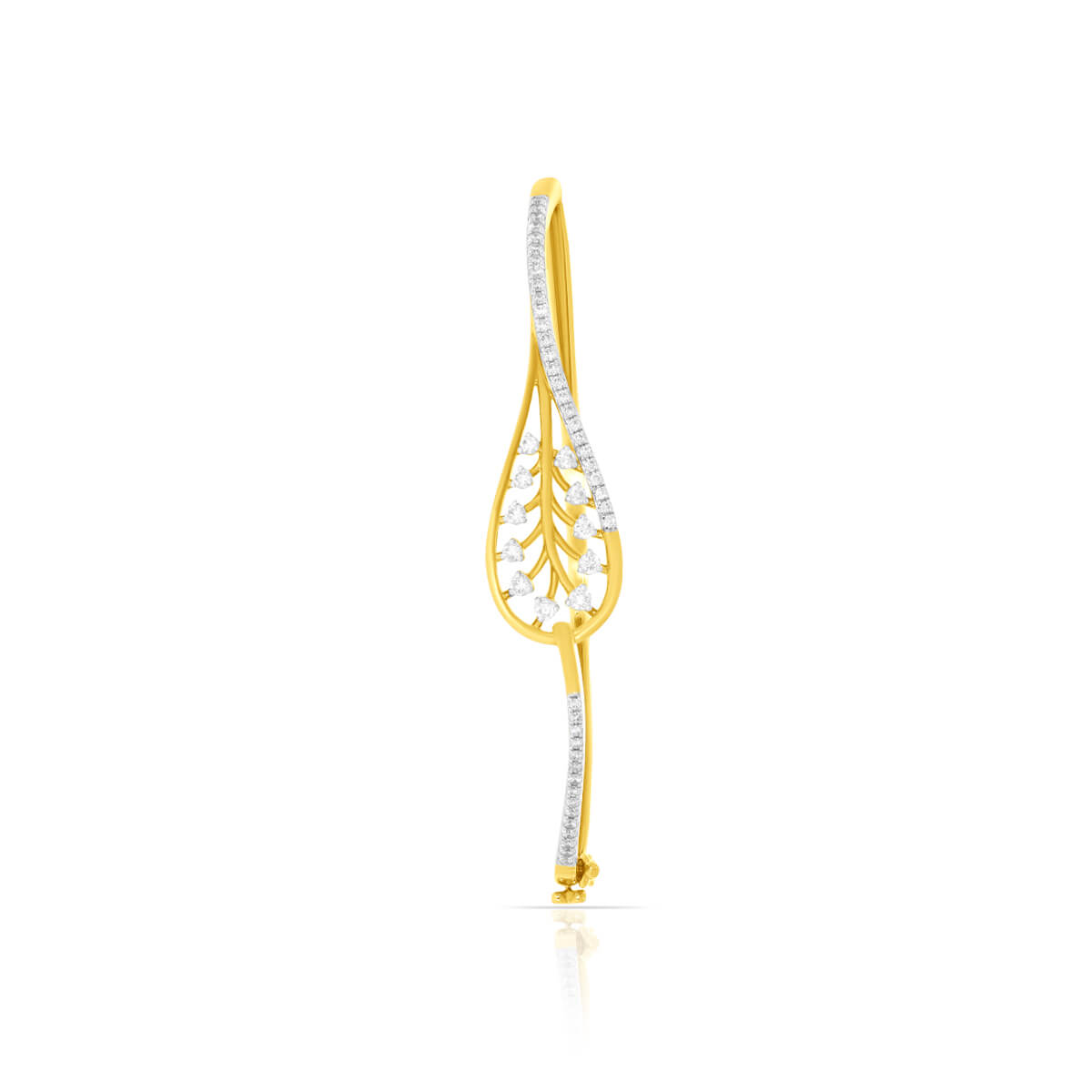 Charming Leaf Diamond Kada