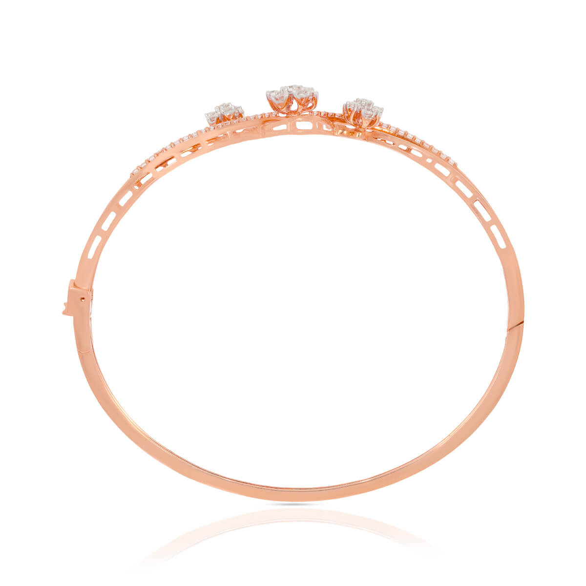 Elegant Swirl Diamond Kada
