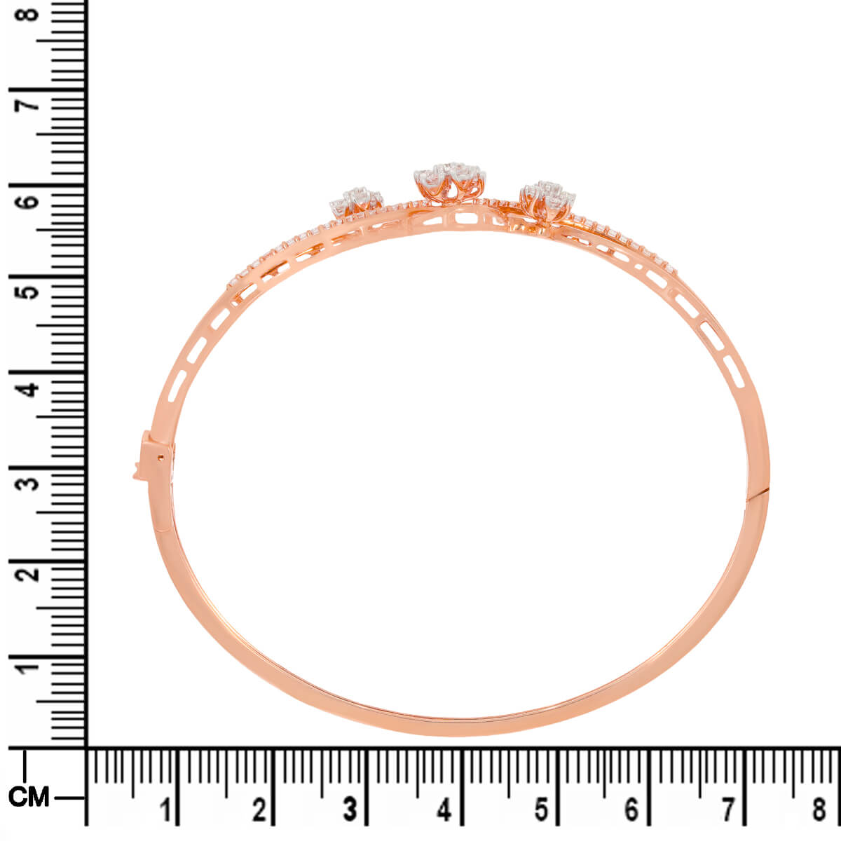 Elegant Swirl Diamond Kada