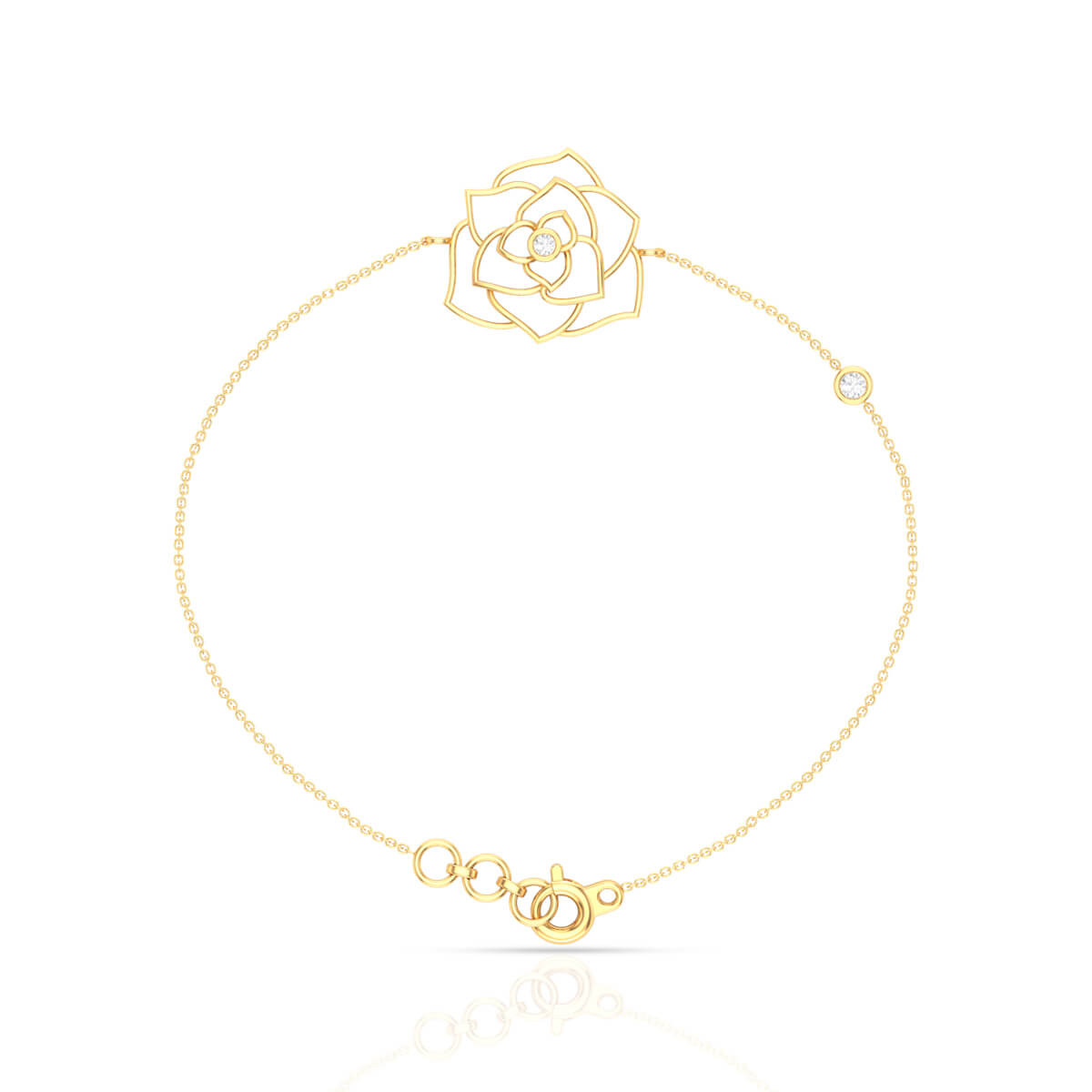 Shiny Rose Diamond Link