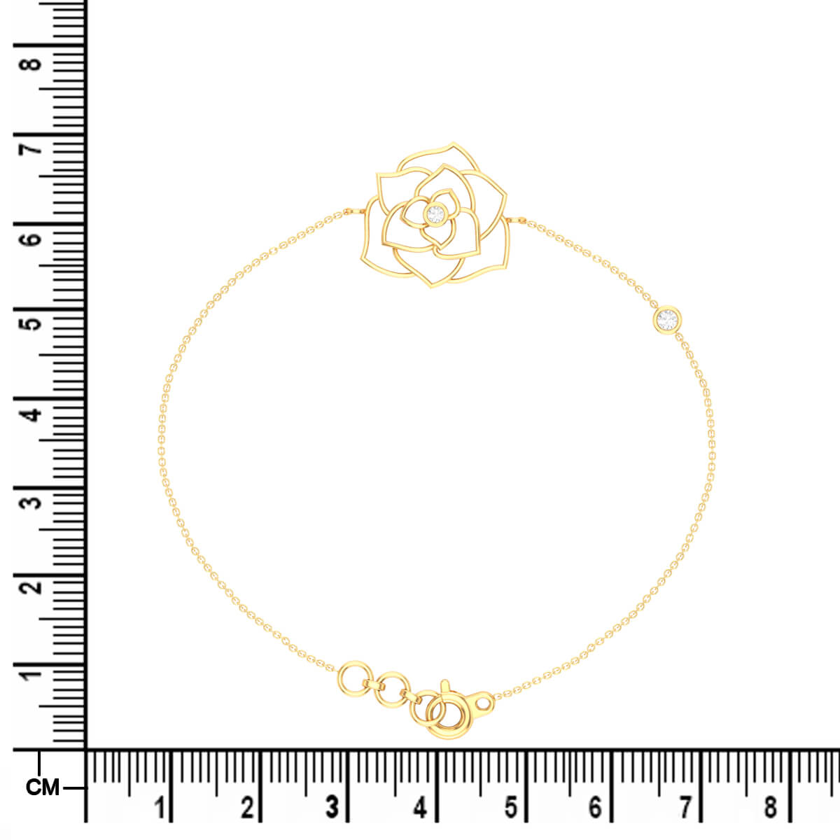 Shiny Rose Diamond Link