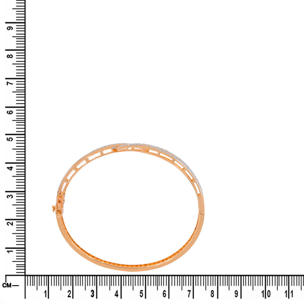Captivating Swirl Shimmer Diamond Kada