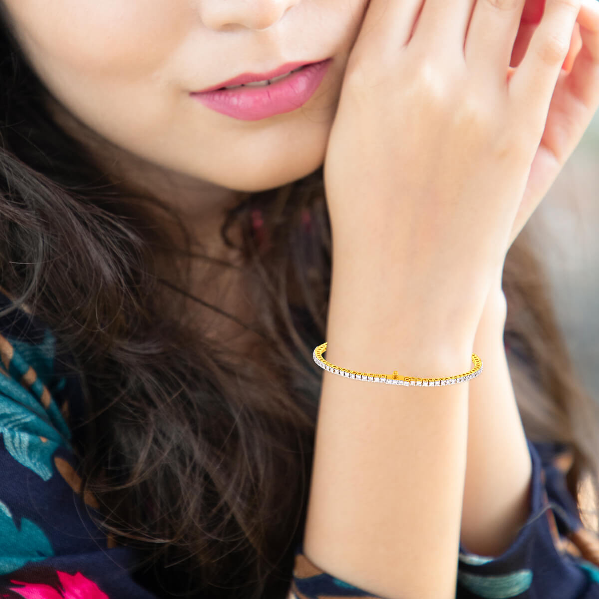 Slim Shimmer Diamond Bracelet