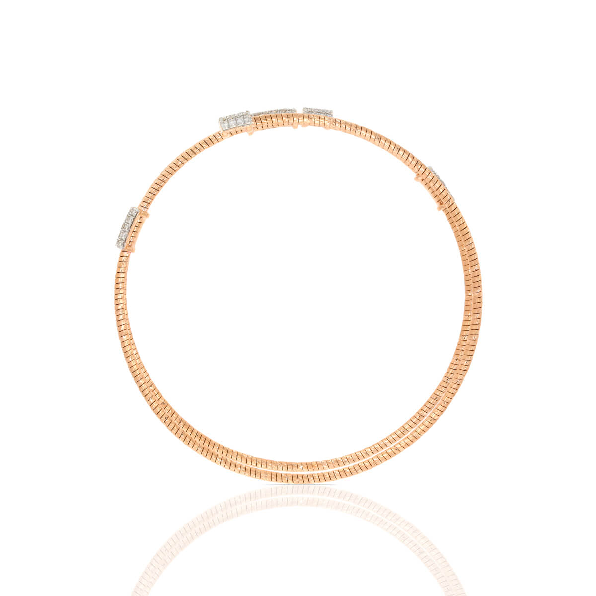 Sparkling Spiral Diamond Kada