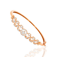 Rosy Shimmering Elegance Diamond Kada