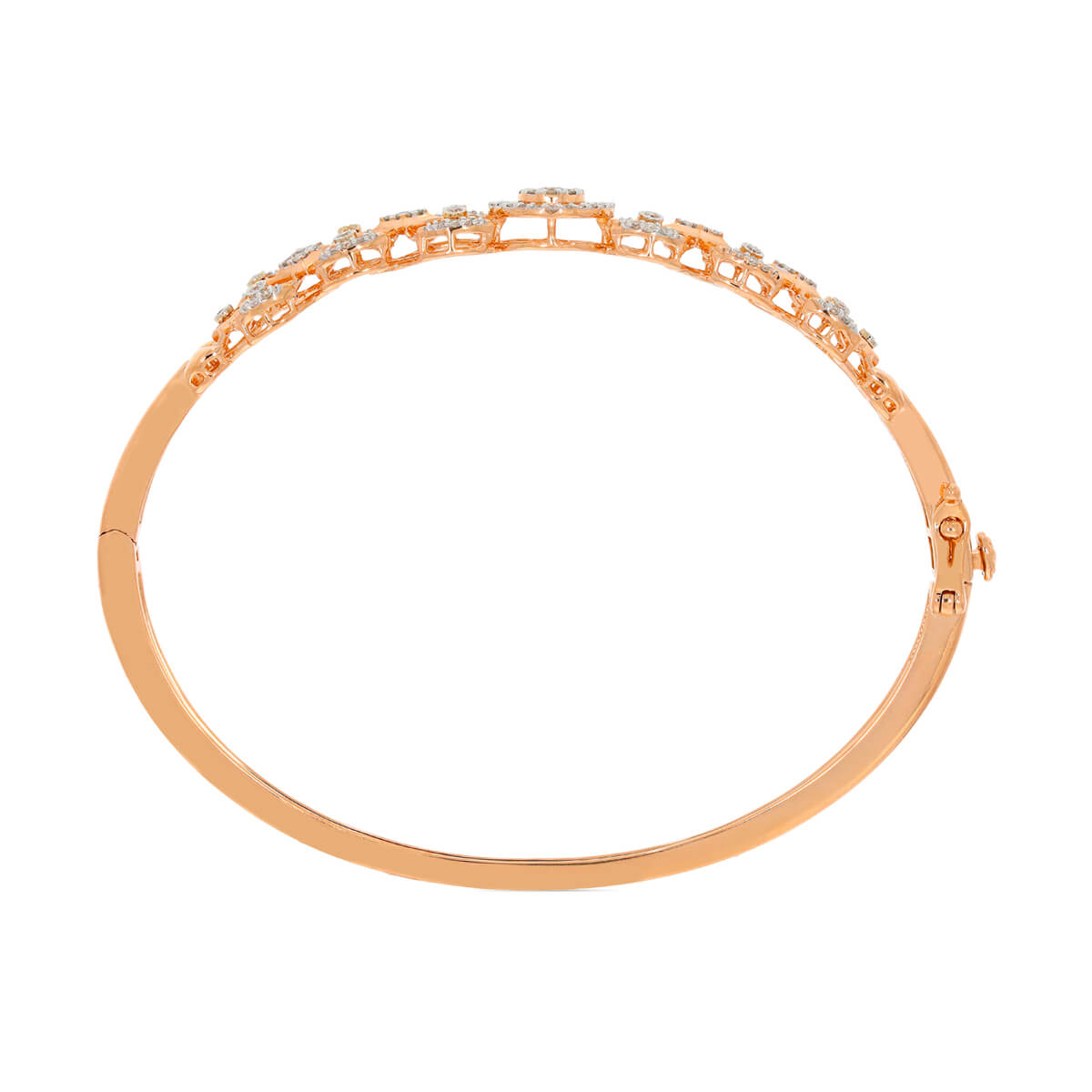 Rosy Shimmering Elegance Diamond Kada