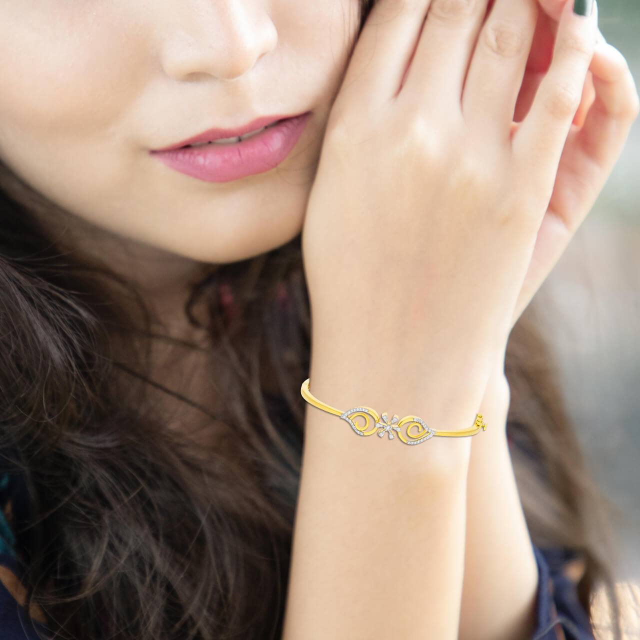 Gentle Shine Diamond Kada
