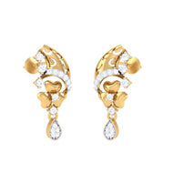 Exquisite Diamond-Set Stud Earrings