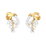 Petal Elegance 18K Diamond Studs