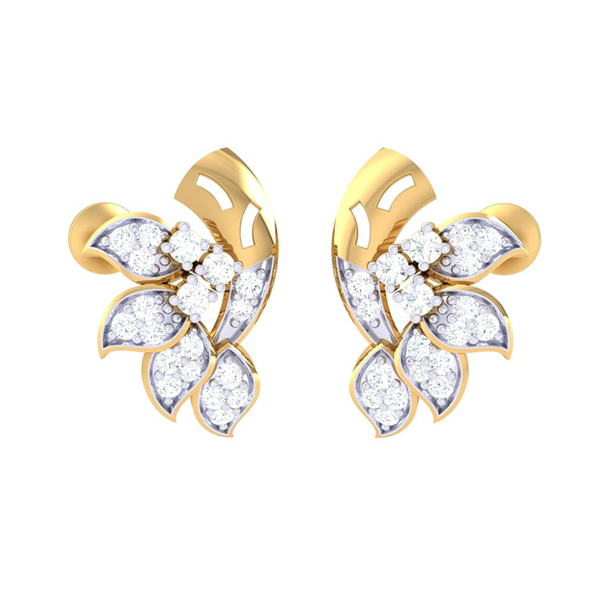 Dainty Chic Diamond-Studded Earrings