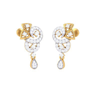 Elegant Graceful Diamond-Encrusted Studs