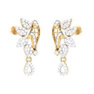 Shimmering Enigmatic Design 18K Danglers