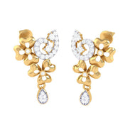 Sparkling Elegance Diamond-Embedded Stud Earrings