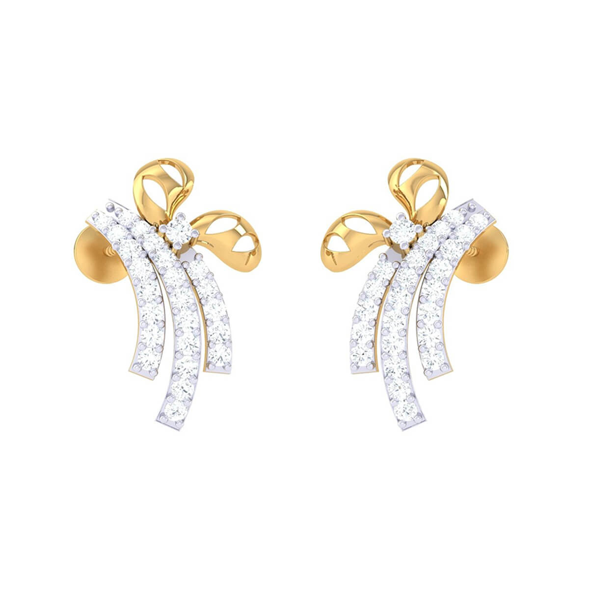Sparkling 18K Diamond Studs with Exclusive Designs