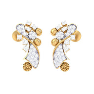 Sparkling Graceful Diamond-Set Studs
