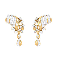 Modern 18K Studs with Dazzling Twist