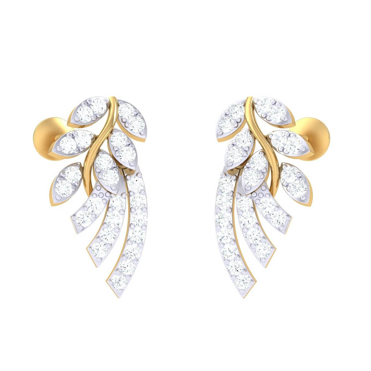 Elegantly Crafted Diamond Stud Earrings