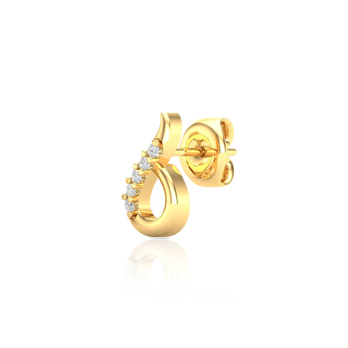 Mini Grace Gold Studs 18K