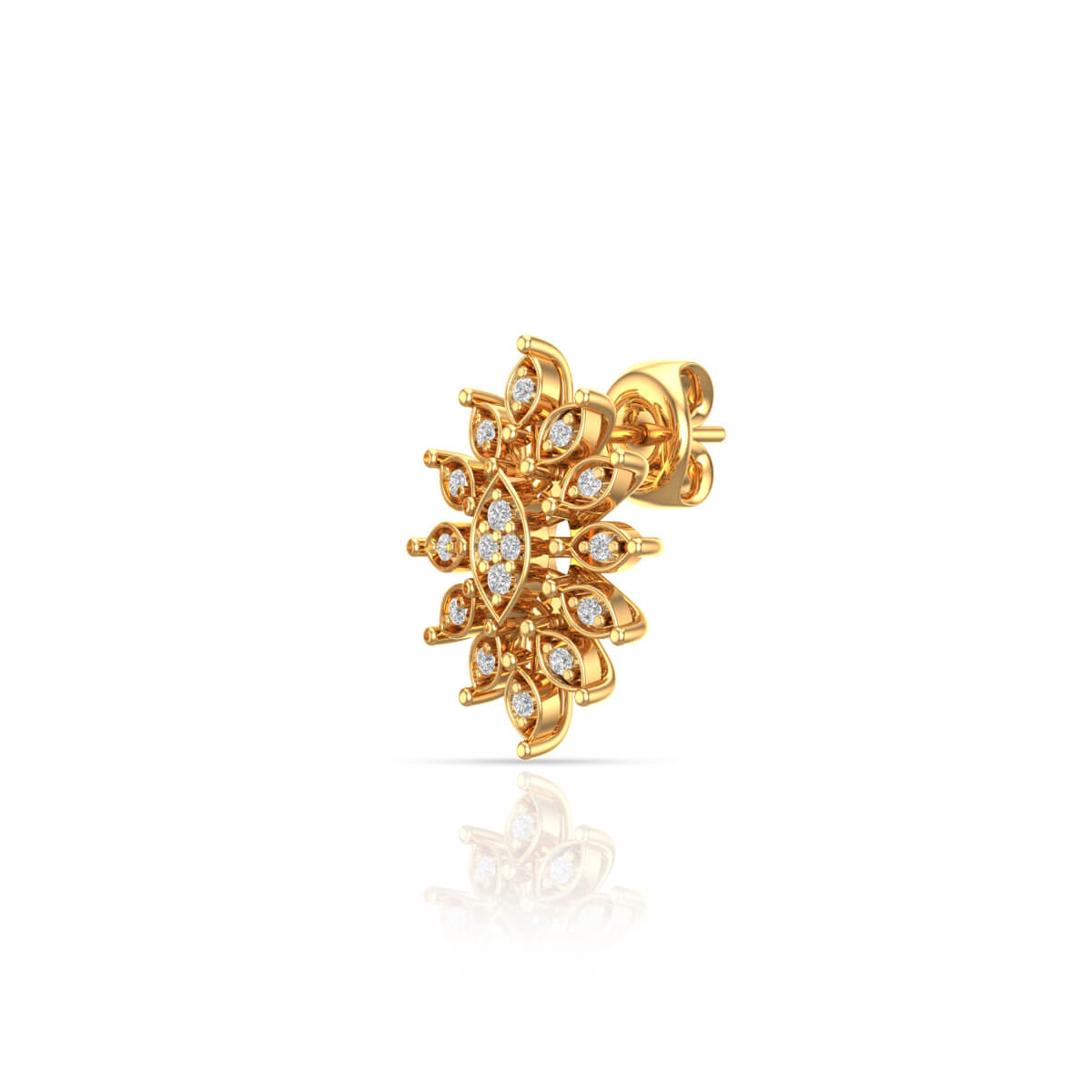 18K Golden Starry Bloom Studs