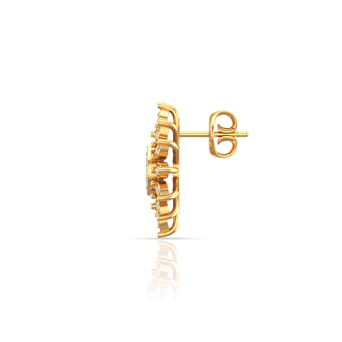 18K Golden Starry Bloom Studs