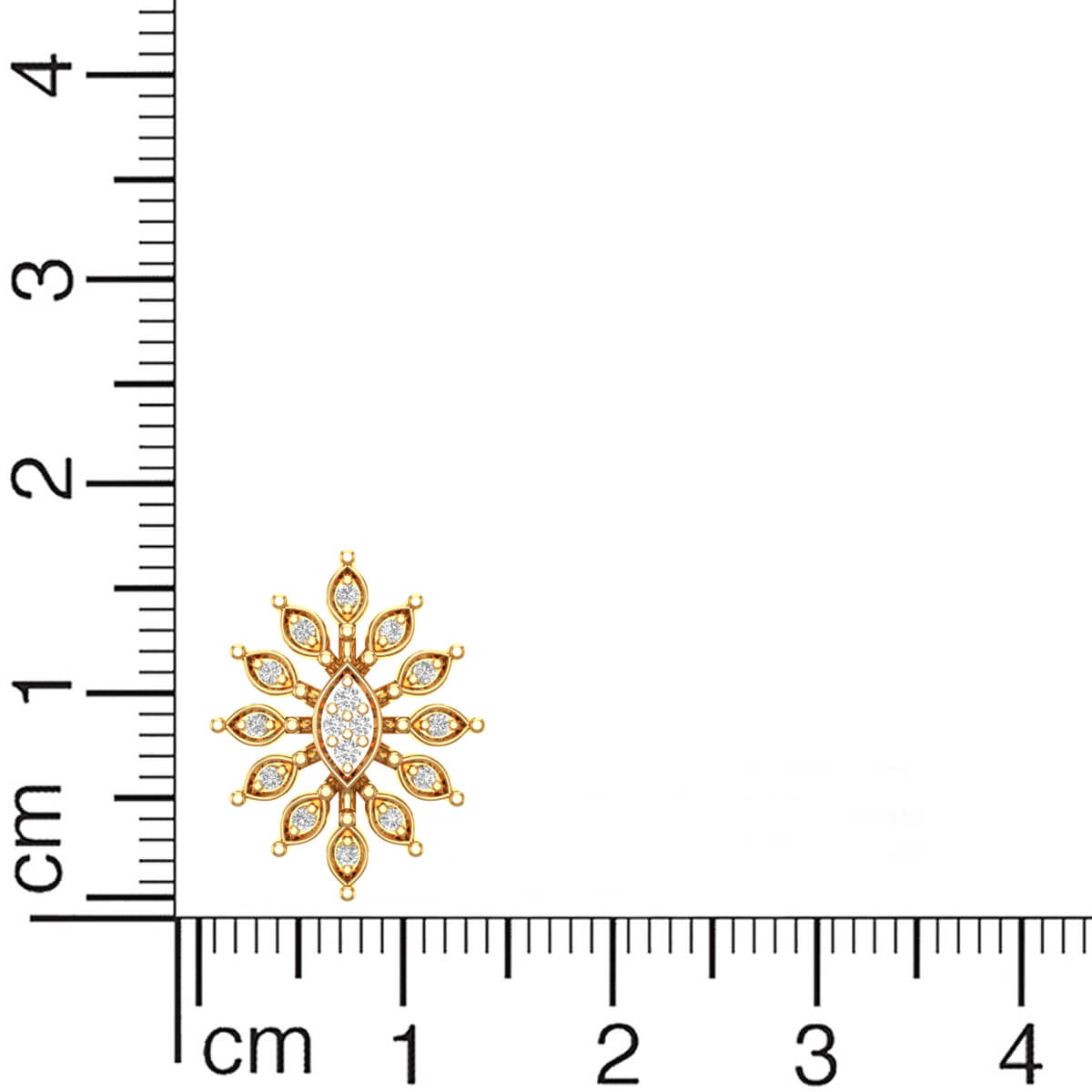 18K Golden Starry Bloom Studs
