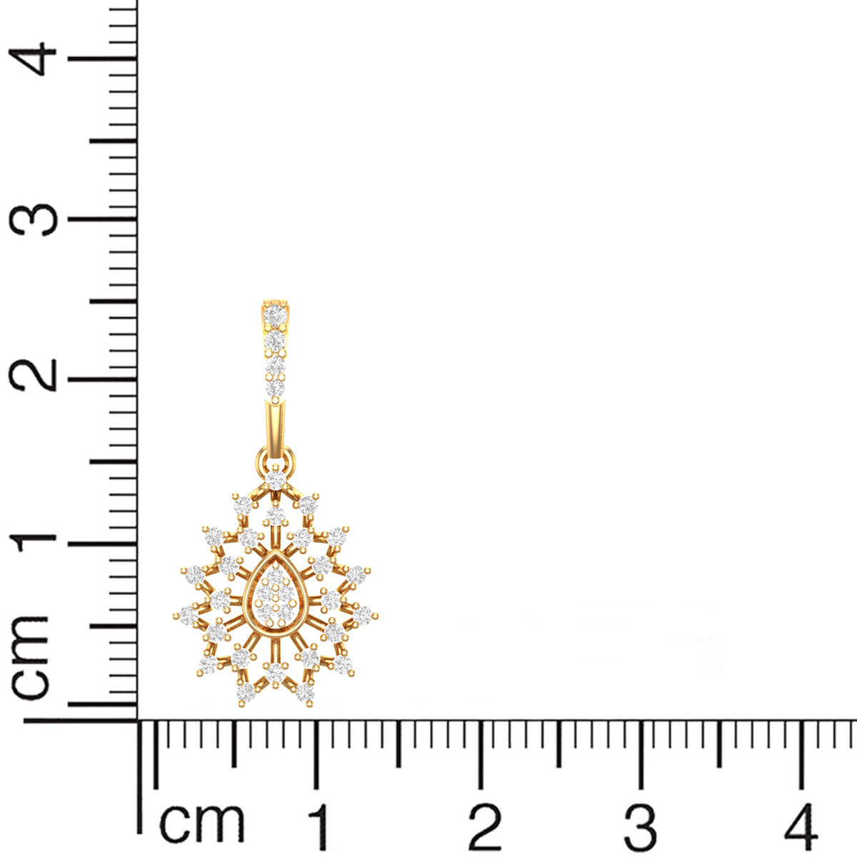 Starry Elegance Rose Gold Danglers 18K