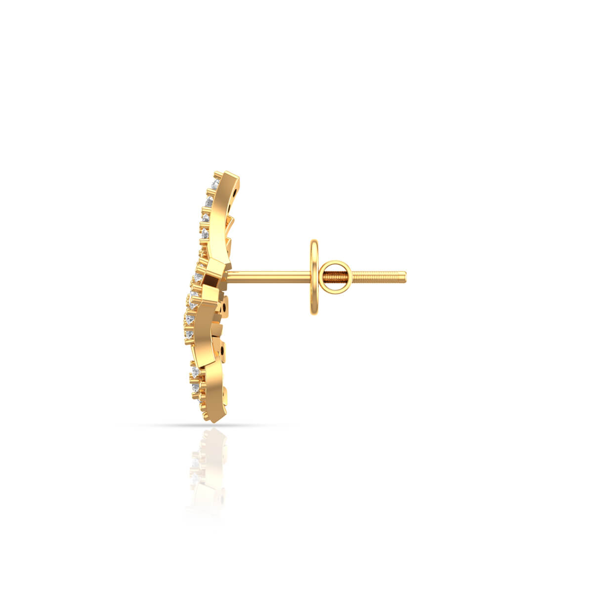 18K Contemporary Elegance Studs for Daily Shine