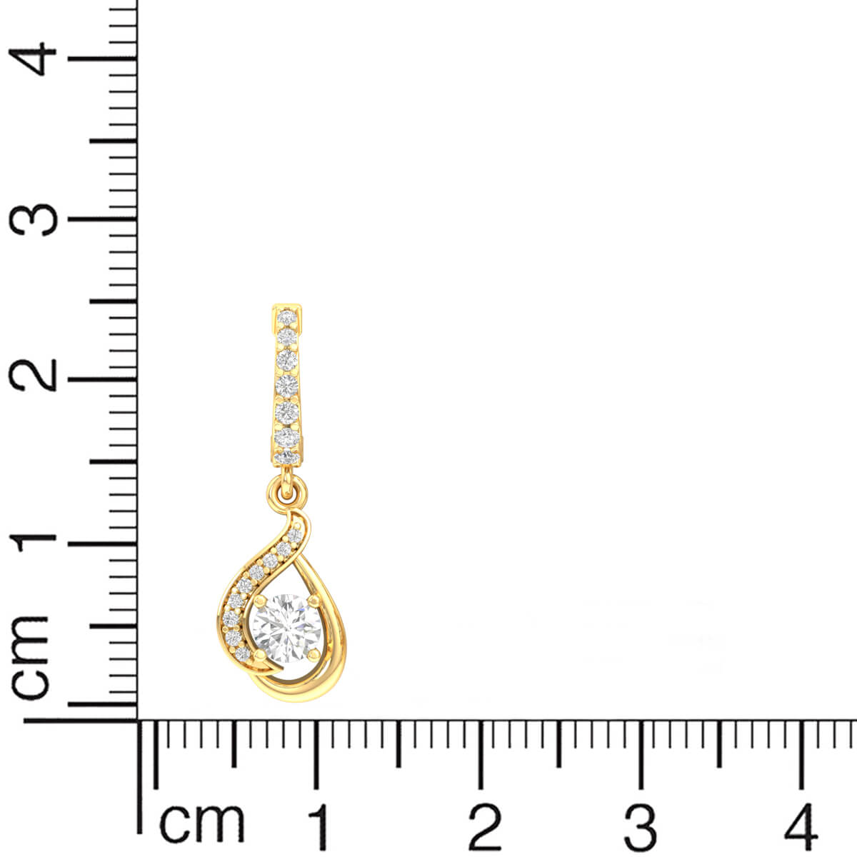 18K Diamond Hoop Earrings for Simple Elegance