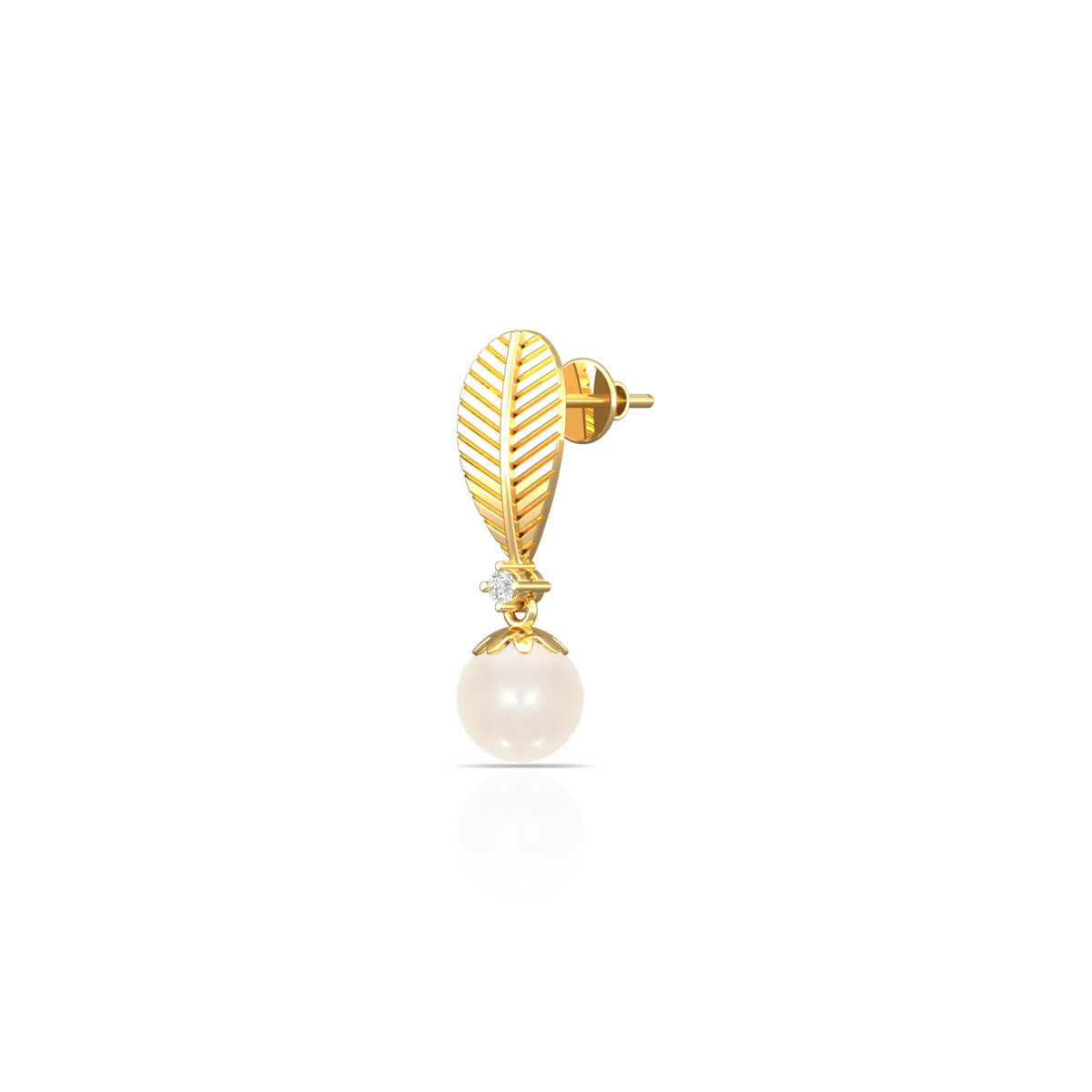 Trendy Modern 18K Diamond Studs