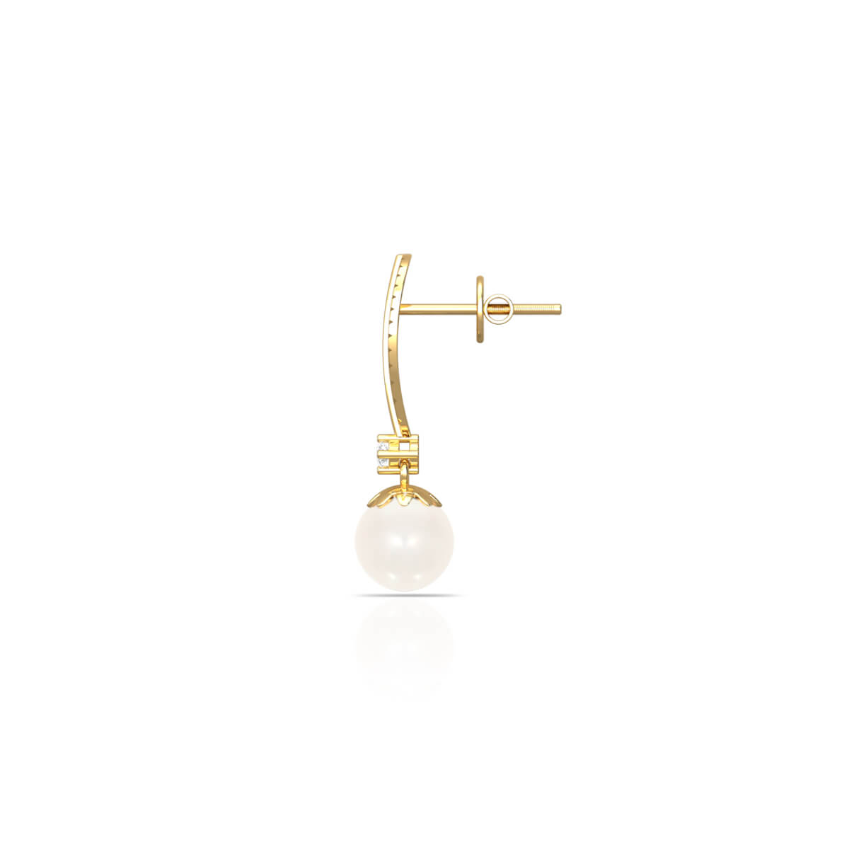 Trendy Modern 18K Diamond Studs