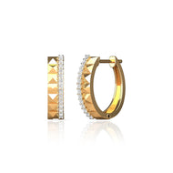 Shimmering Gorgeous Oval Hoops 18K